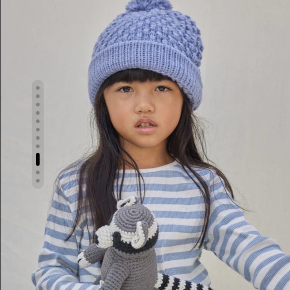 Krochet Kids Abby Periwinkle Hat, Beanie NWT Retail: $28